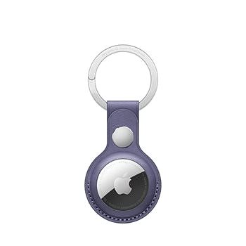 Apple AirTag kožená klíčenka šeřikově nachová (MMFC3ZM/A)