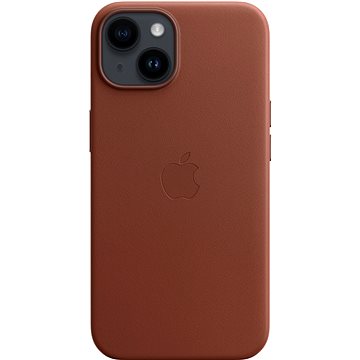Apple iPhone 14 Kožený kryt s MagSafe cihlově hnědý (MPP73ZM/A)