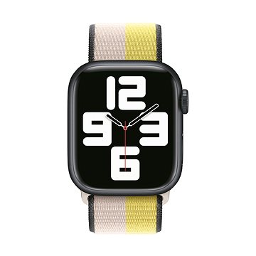 Apple Watch 45mm ovesně mléčný/citrusově žlutý provlékací sportovní řemínek (MN5T3ZM/A)