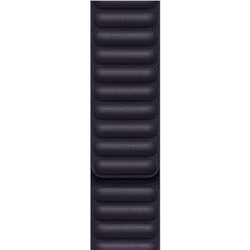 Apple Watch 41mm inkoustově fialový kožený tah – M/L (MP843ZM/A)