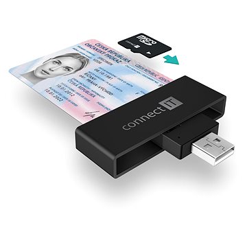 CONNECT IT USB čtečka eObčanek a čipových karet (CFF-3000-BK)