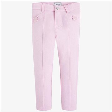 Mayoral dívčí elastické kalhoty - světé růžové - 128 cm (111304)