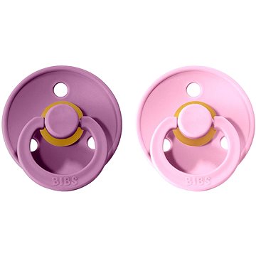 Bibs Colour dudlík z přírodního kaučuku 2 ks Lavender / Baby Pink - velikost 1 (0-6m.) (0122423)