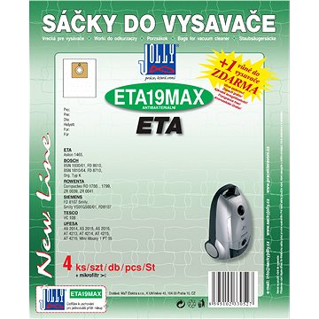 Sáčky do vysavače ETA19 MAX - textilní - vůně Horská louka (3198/HOR)