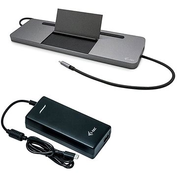 i-tec USB-C 4K 3x Display Docking Station, PD 85 W + napájecí adaptér 112 W (C31FLATPRO112W)