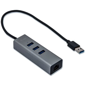 I-TEC USB 3.0 Metal 3-portový s Gigabit Ethernet (U3METALG3HUB)