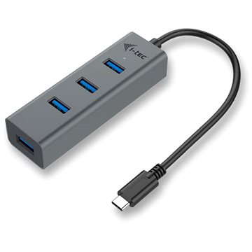 I-TEC USB-C Metal 4-portový HUB (C31HUBMETAL403)