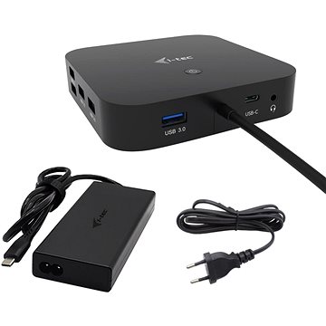 i-tec USB-C HDMI Dual DP Docking Station with Power Delivery 100 W + i-tec Univ. Charger 112 W (C31TRI4KDPDPRO100)