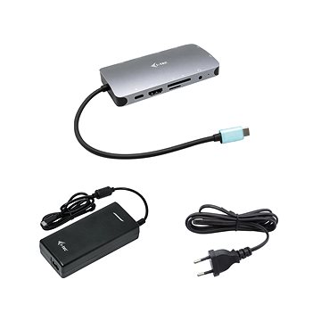 i-tec USB-C Metal Nano Dock HDMI/VGA with LAN, Power Delivery 100W + zdroj 112W (C31NANOVGA112W)