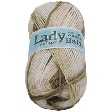 Lady de Luxe BATIK 100g - 614 bílá, béžová (6795)