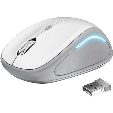 Trust Yvi FX Wireless Mouse, bílá (22335)