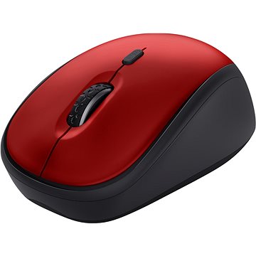 TRUST YVI+ Wireless Mouse ECO certified - RED/červená (24550)