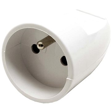 OEM Konektor 230V / 16A samice (zásuvka), CEE 7/5, na kabel, bílý (ppk02)
