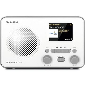 TechniSat TECHNIRADIO 6 IR, white/grey (V057f99h)