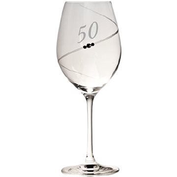B.BOHEMIAN Jubilejní sklenička na víno "50" 470 ml COSMIC 1 ks (8586008777875)