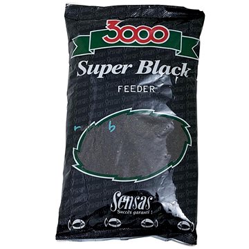 Sensas 3000 Super Black Feeder 1kg (3297830116224)