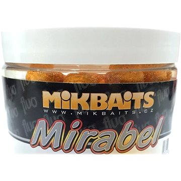 Mikbaits - Mirabel Fluo Boilie Půlnoční pomeranč 12mm 150ml (8595602230037)