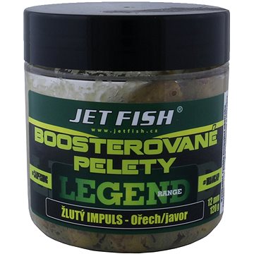 Jet Fish Boosterované pelety Legend Žlutý impuls + Ořech/Javor 12mm 120g (10071526)
