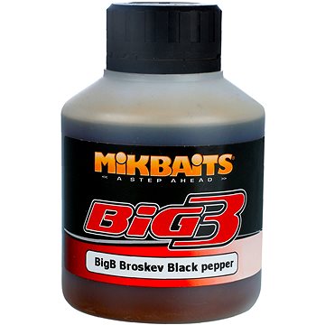 Mikbaits BiG Booster BigB Broskev Black pepper 250ml (8595602233922)