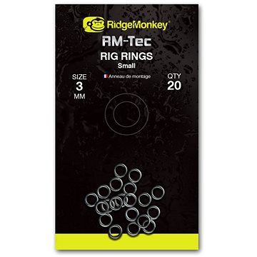 RidgeMonkey RM-Tec Rig Rings Small 3mm 20ks (5060432143404)