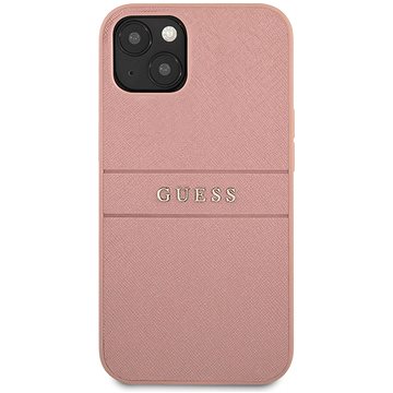 Guess PU Leather Saffiano Zadní Kryt pro Apple iPhone 13 Pink (3666339023485)