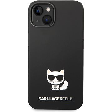 Karl Lagerfeld Liquid Silicone Choupette Zadní Kryt pro iPhone 14 Black (KLHCP14SSLCTBK)