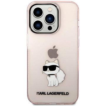 Karl Lagerfeld IML Choupette NFT Zadní Kryt pro iPhone 14 Pro Pink (KLHCP14LHNCHTCP)