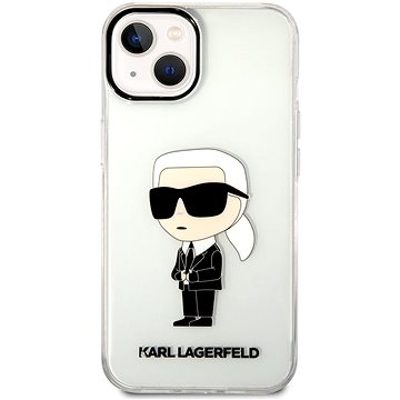 Karl Lagerfeld IML Ikonik NFT Zadní Kryt pro iPhone 14 Plus Transparent (KLHCP14MHNIKTCT)