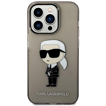 Karl Lagerfeld IML Ikonik NFT Zadní Kryt pro iPhone 14 Pro Black (KLHCP14LHNIKTCK)