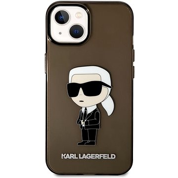 Karl Lagerfeld IML Ikonik NFT Zadní Kryt pro iPhone 14 Black (KLHCP14SHNIKTCK)