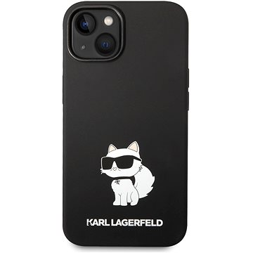 Karl Lagerfeld Liquid Silicone Choupette NFT Zadní Kryt pro iPhone 14 Black (KLHCP14SSNCHBCK)