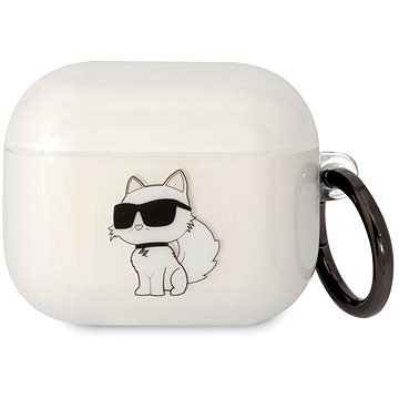 Karl Lagerfeld 3D Logo NFT Choupette TPU Pouzdro pro Airpods 3 White (KLA3HNCHTCT)