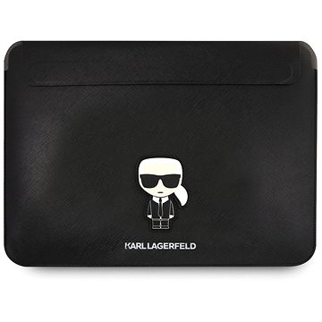 Karl Lagerfeld Saffiano Ikonik Computer Sleeve 16" Black (3666339040178)