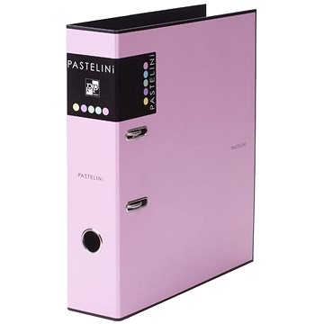 Karton P+P Pořadač A4 lamino páka 7cm PASTELINI růžová (7-281)