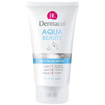 DERMACOL Aqua Beauty 3in1 Face Cleaning Gel 150 ml (8590031108865)