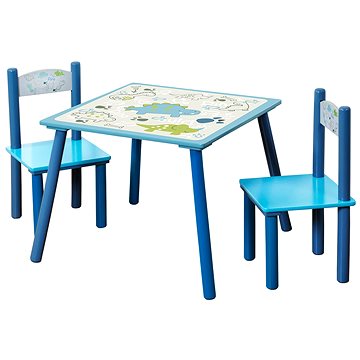 Kesper Sada dětský stolek se dvěmi židlemi modrý (17721)