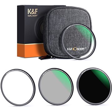 K&F Concept set magnetických filtrů 3 ks (MCUV, CPL, ND1000) - 49 mm (SKU.1649)