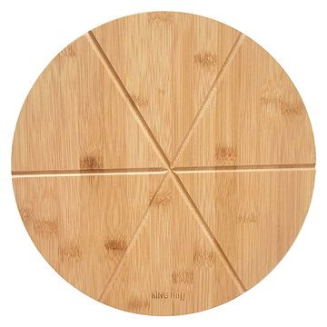 Dřevěný podnos na pizzu 35 cm Kinghoff Kh-1565 (5908287215658)