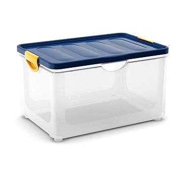 KIS Clipper Box XL průhledný-modré víko 60l (008683WHTRN)