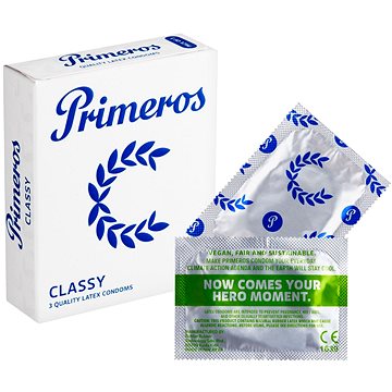 PRIMEROS Classic kondomy z kvalitního latexu, 3 ks (8594068381116)