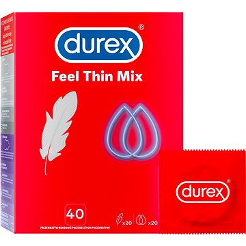 DUREX Feel Thin MIX 40 ks (5900627097221)