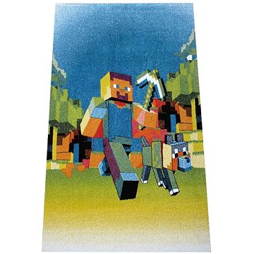Dětský kusový koberec Minecraft 200 × 290 (21D0016)