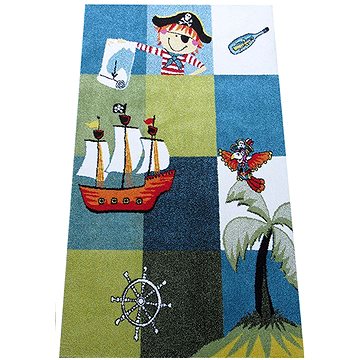 Dětský kusový koberec Pirát 120 × 170 (21D0009)
