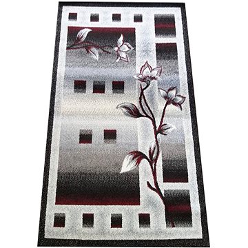 Kusový koberec Otto 02 šedočervený 120 × 170 cm (21D2131/1)