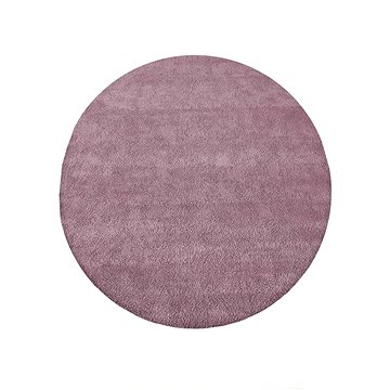 Kusový koberec Shaggy Cosy Balta 01 růžový 133 cm kruh (21D3277)