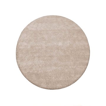Kusový koberec Shaggy Cosy Balta 01béžový 133 cm kruh (21D3283)