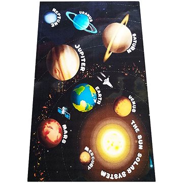 Dětský kusový koberec Sweet Kids Planety 11 200 × 290 cm (21D1032)