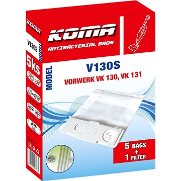 KOMA V130S - Sáčky do vysavače Vorwerk V 130, textilní, 5ks (V130S_KRA)