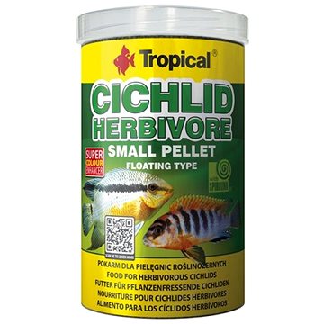 Tropical Cichlid Herbivore Pellet S 1000 ml 360 g (5900469608562)