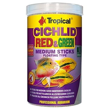 Tropical Cichlid Red & Green Sticks M 1000 ml 360 g (5900469637265)